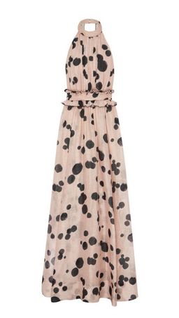 Aje Georgia Maxi Dress Pink Print Size 6 for rent on The Volte - image 4