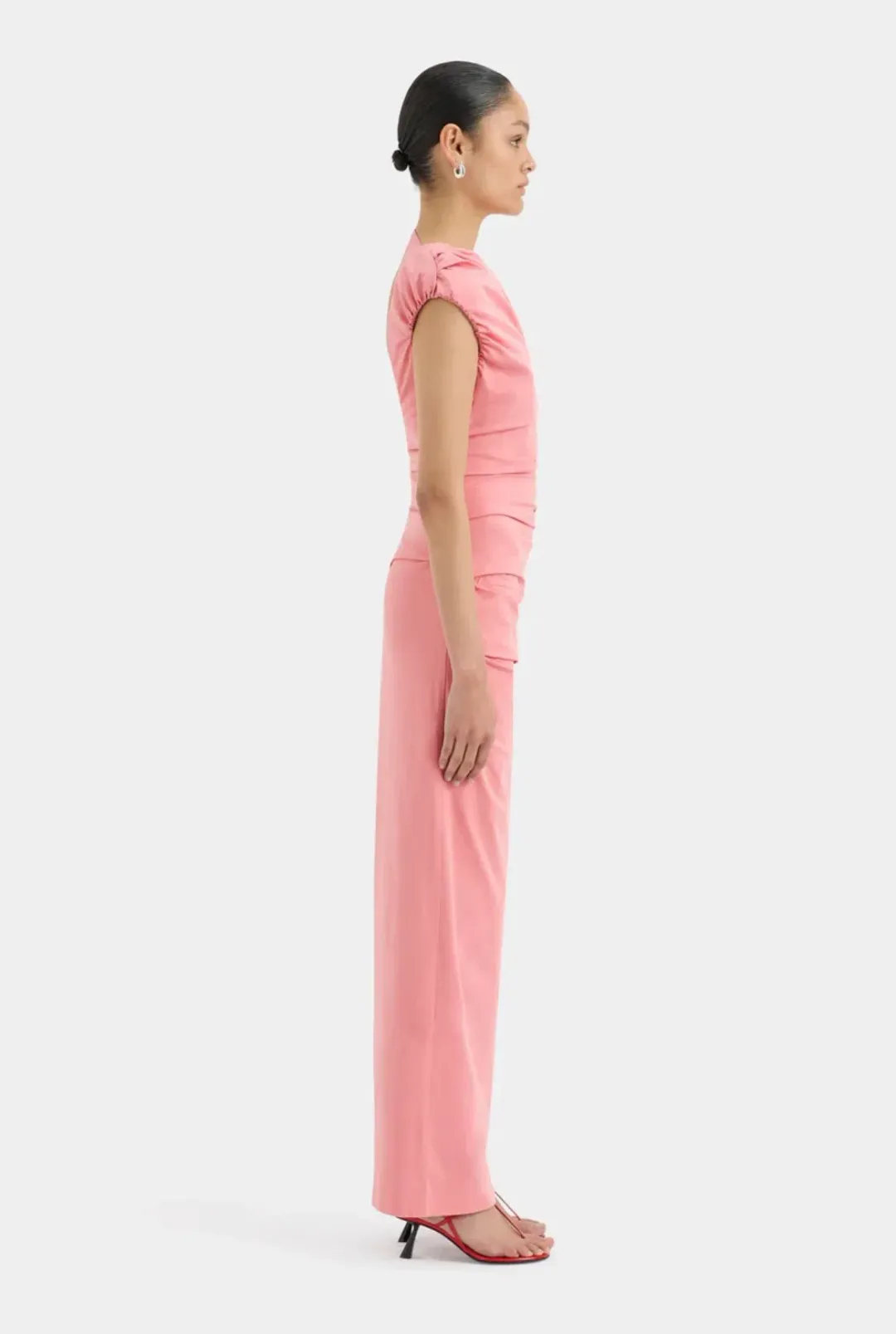 Sir The Label Giacomo Gathered Gown Pink Size 1 / AU 8 for rent on The Volte - main image