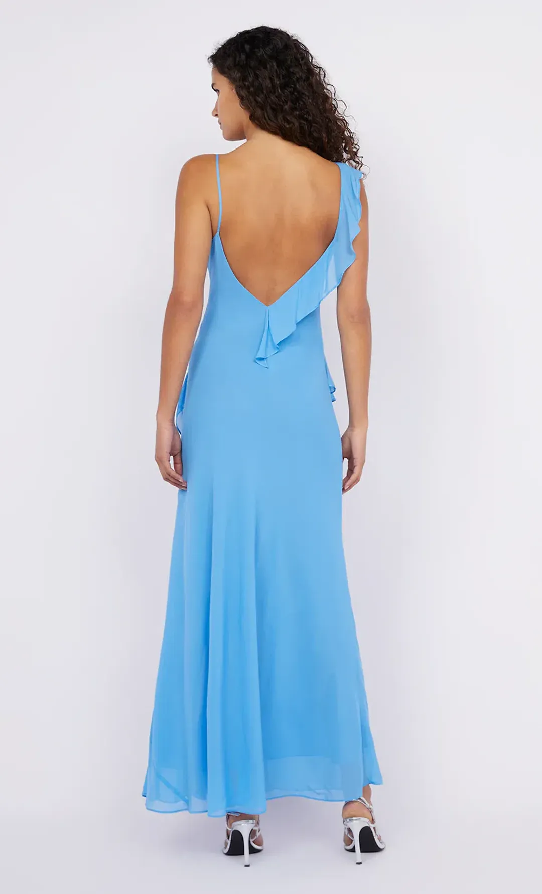 Bec & Bridge Aida Frill Dress Maxi Azure Size 8 for rent on The Volte - main image
