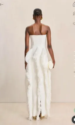 Cult Gaia Freya Gown Off White size XS for rent on The Volte - image 5