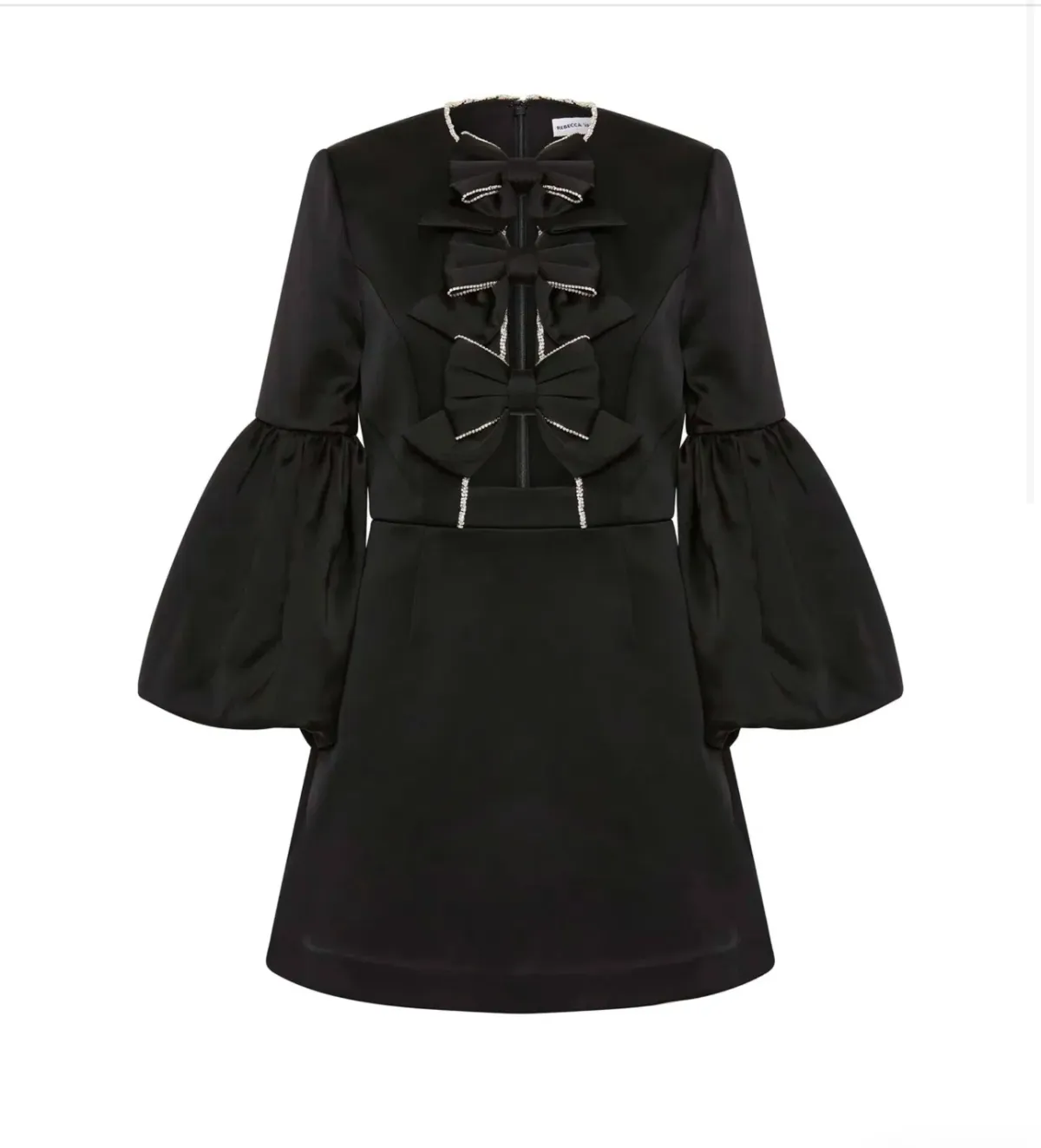 Rebecca Vallance Augustine Long Sleeve Mini Dress Black Size 12 - Image 5