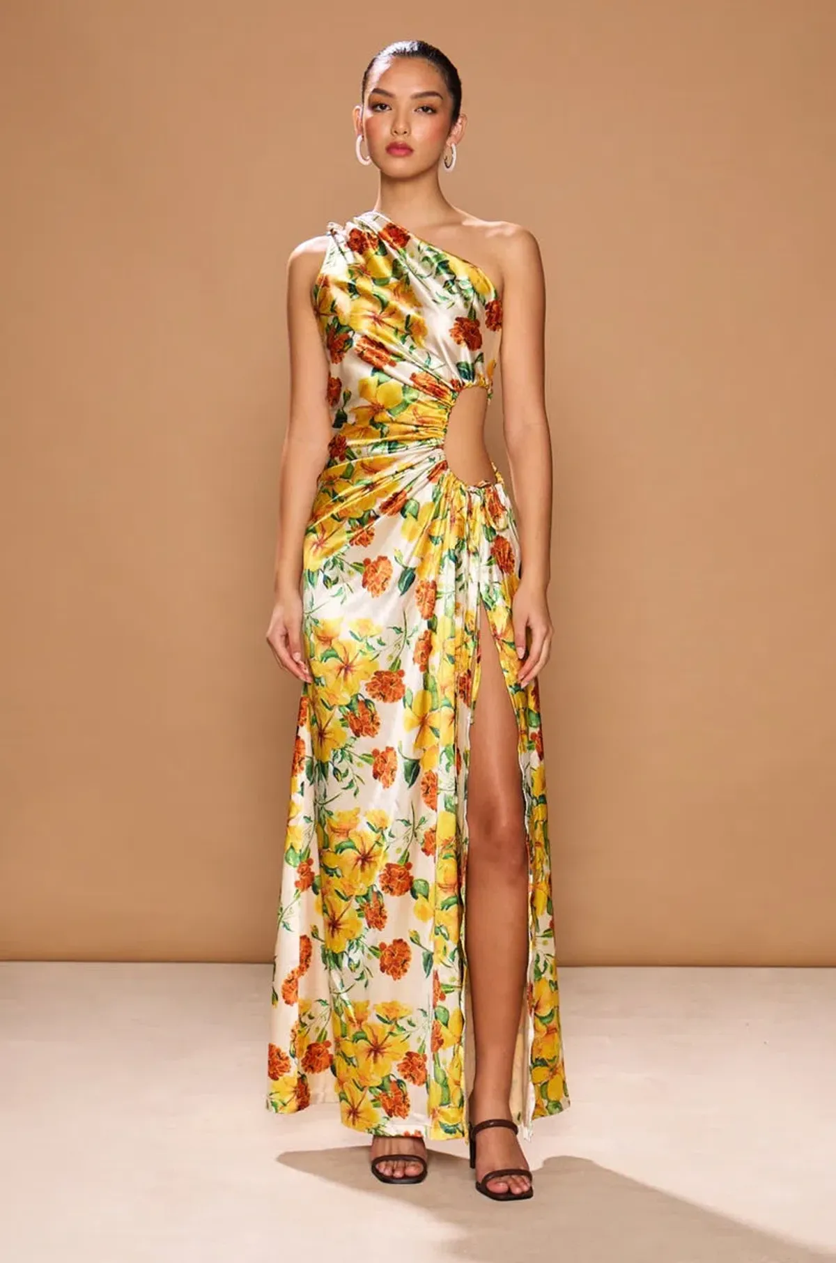Sonya Moda Nour Yarden Floral Maxi Dress Multi Size 6 - Image 1