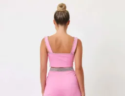 Bianca & Bridgett Hazel Crop Top & Riley Pant Set Pink Size 8 for rent on The Volte - image 5
