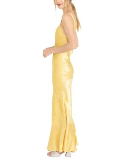 Realisation Par Allegra Dress Yellow Dragon Silk Jacquard Size XS/6 for rent on The Volte - image 2