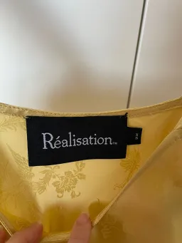 Realisation Par Allegra Dress Yellow Dragon Silk Jacquard Size XS/6 for rent on The Volte - image 5