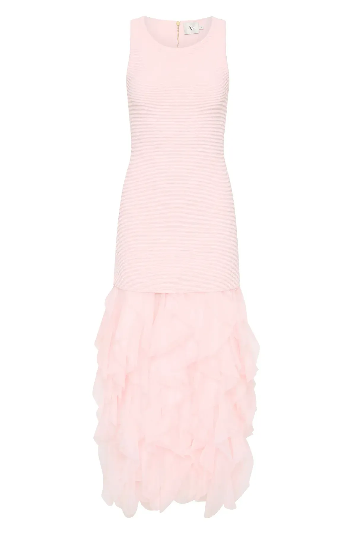 Aje Elations Knit Maxi Dress Pink Size 8 - Image 6