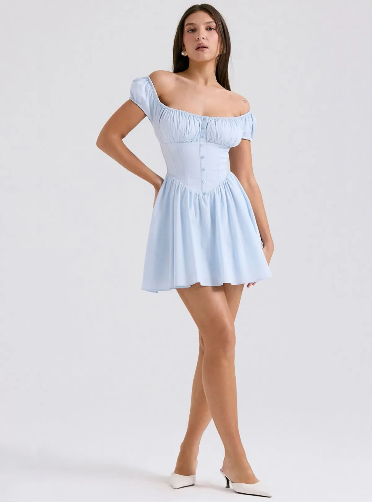 House of CB Nala mini blue size 6-8 (5CM LONGER) for rent on The Volte - main image