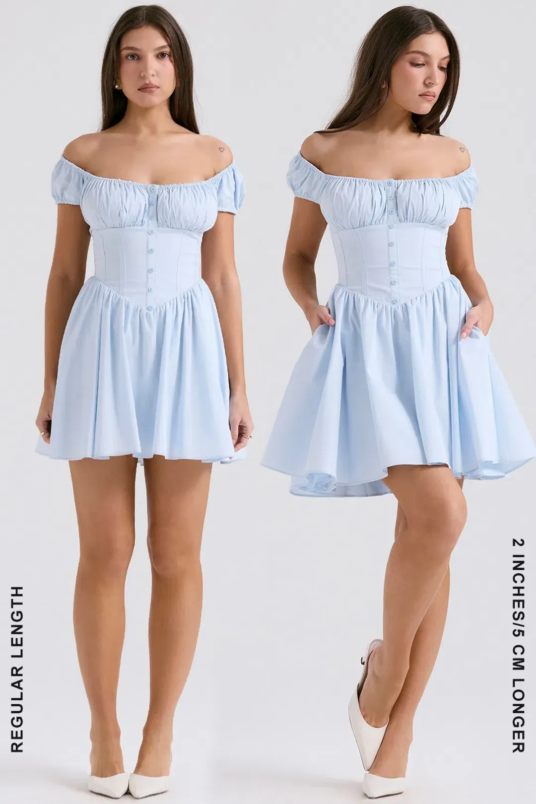 House of CB Nala mini blue size 6-8 (5CM LONGER) for rent on The Volte - main image