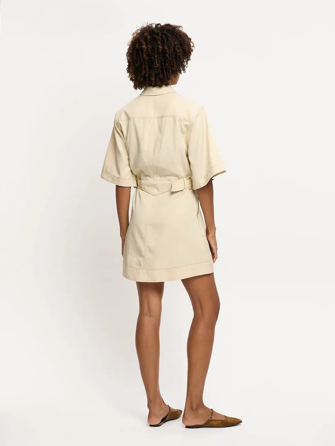 Kivari Gianna Dress Cream Size 12 for rent on The Volte - main image