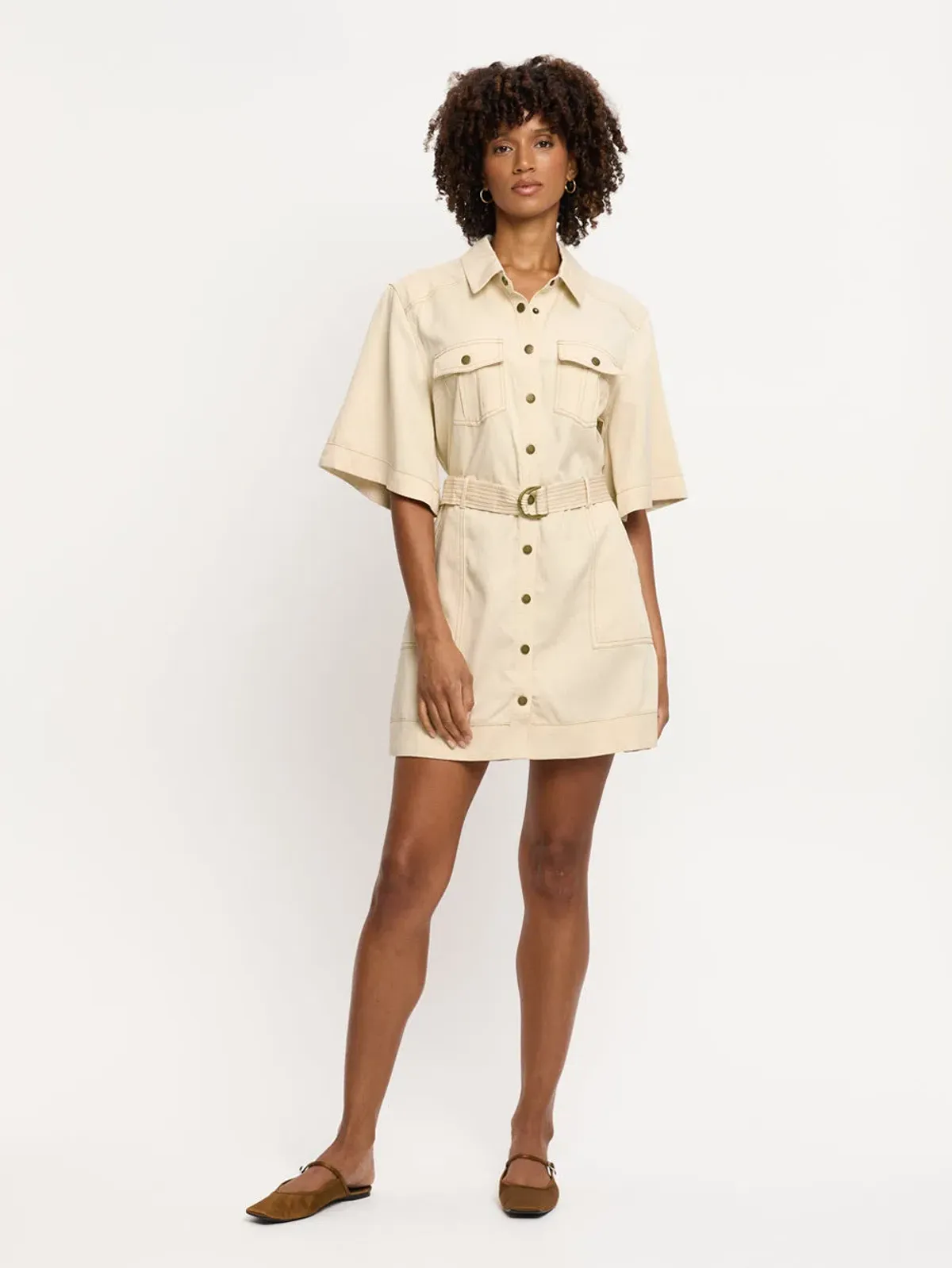 Kivari Gianna Dress Cream Size 12 for rent on The Volte - main image