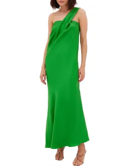 Bianca Spender Vice Silk Gown in Apple Green Size 1 / AU 8 for rent on The Volte - image 1