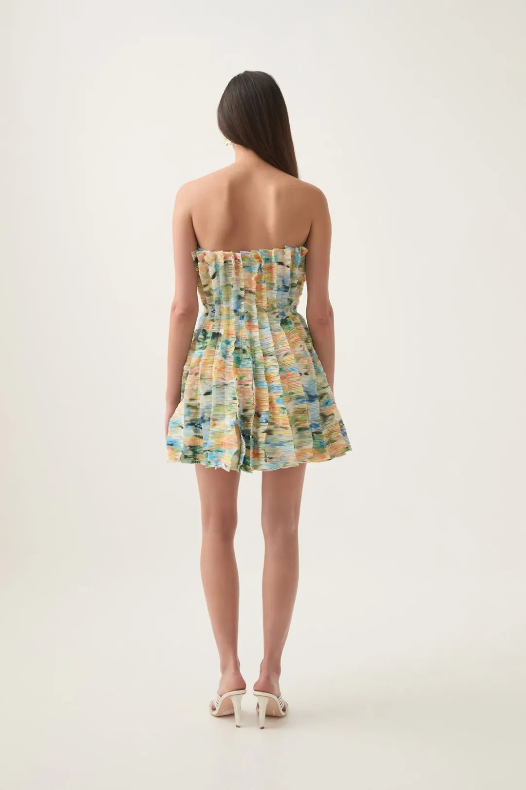 Aje Hybrid Sleeveless Mini Dress Floral Haze Size 16 for rent on The Volte - main image