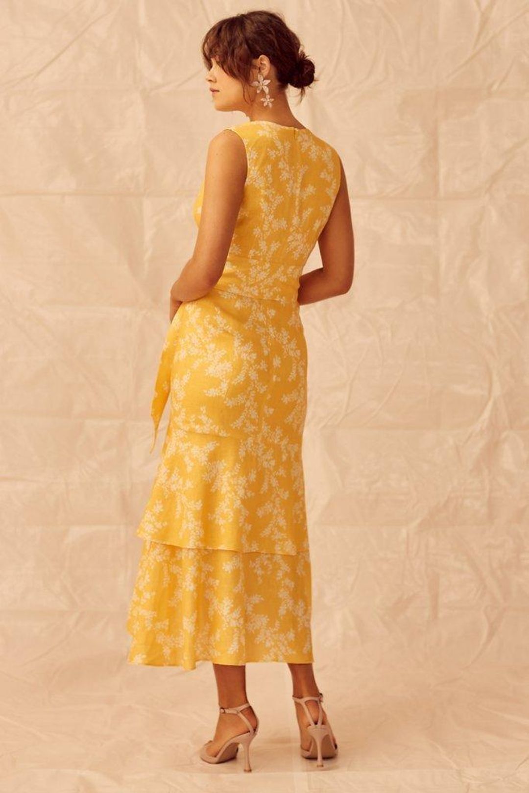 Keepsake The Label Fallen Dress in Golden for rent on The Volte - main image