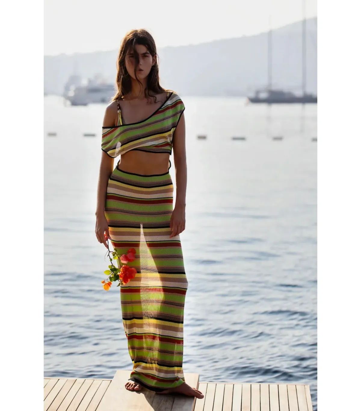 Sir The Label Coastline Tie Dress in Palm Stripe Size 2 / AU 10 - Image 5