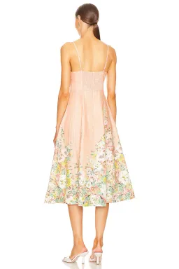 Zimmermann Matchmaker Picnic Dress in Buff & Coral Floral Size 3 / AU 14 for rent on The Volte - image 6