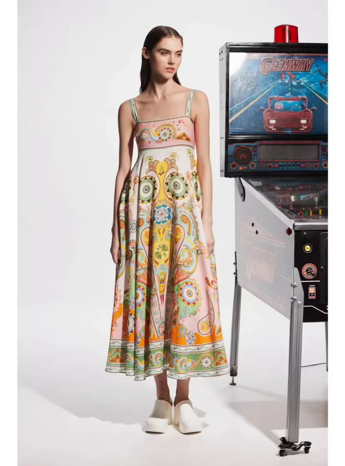 Alemais Pinball Sundress Print Size AU 8 for rent on The Volte - main image