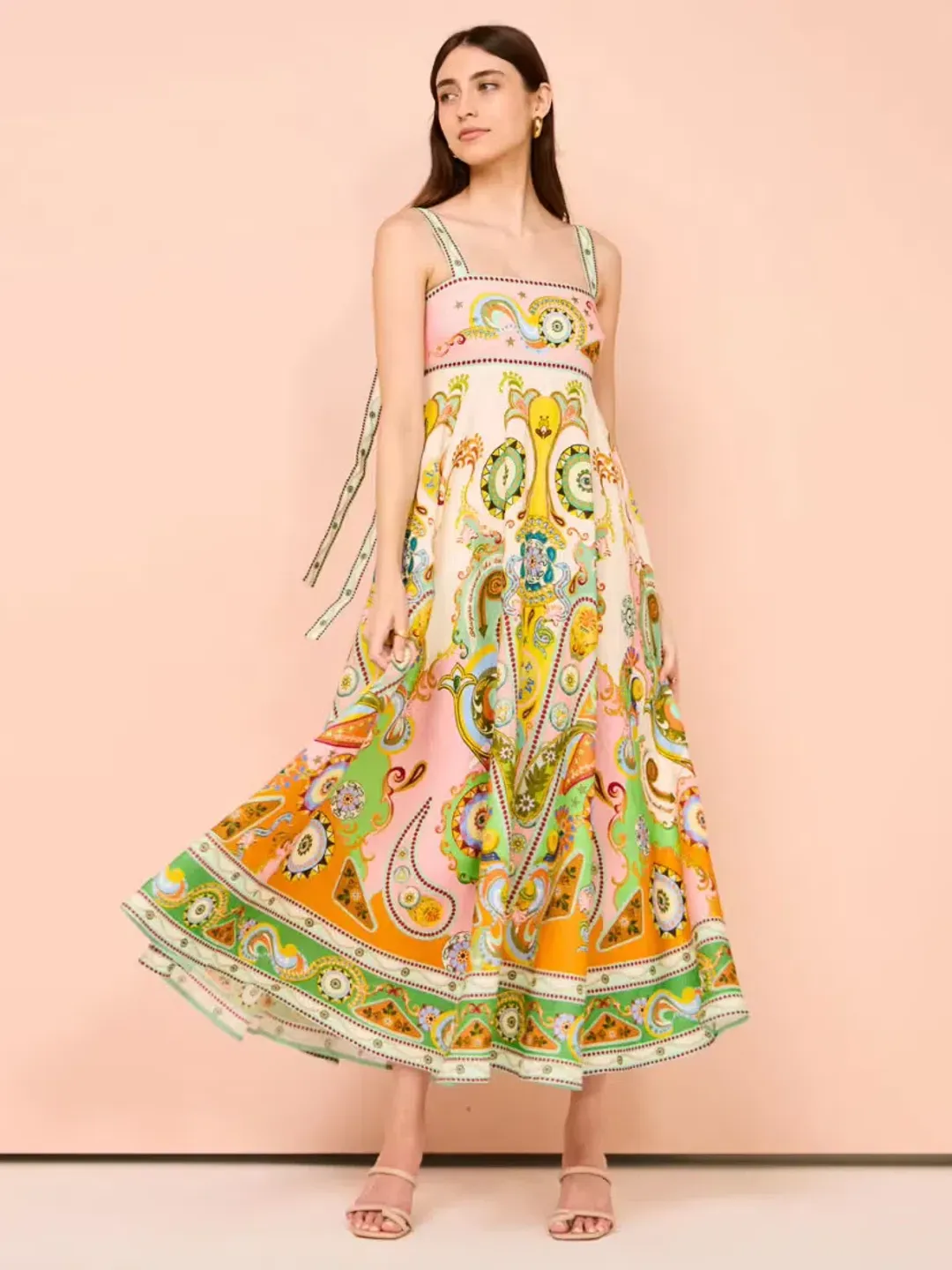 Alemais Pinball Sundress Print Size AU 8 for rent on The Volte - main image