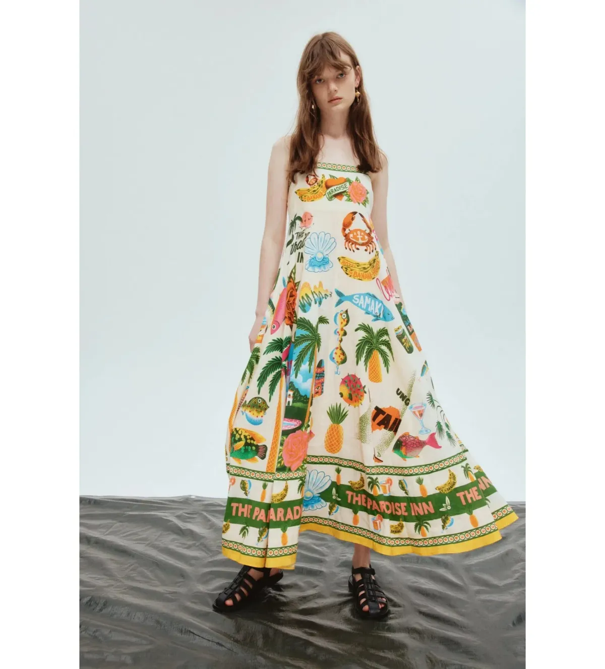 Alemais Paradiso Sundress Print Size AU 8 for rent on The Volte - main image