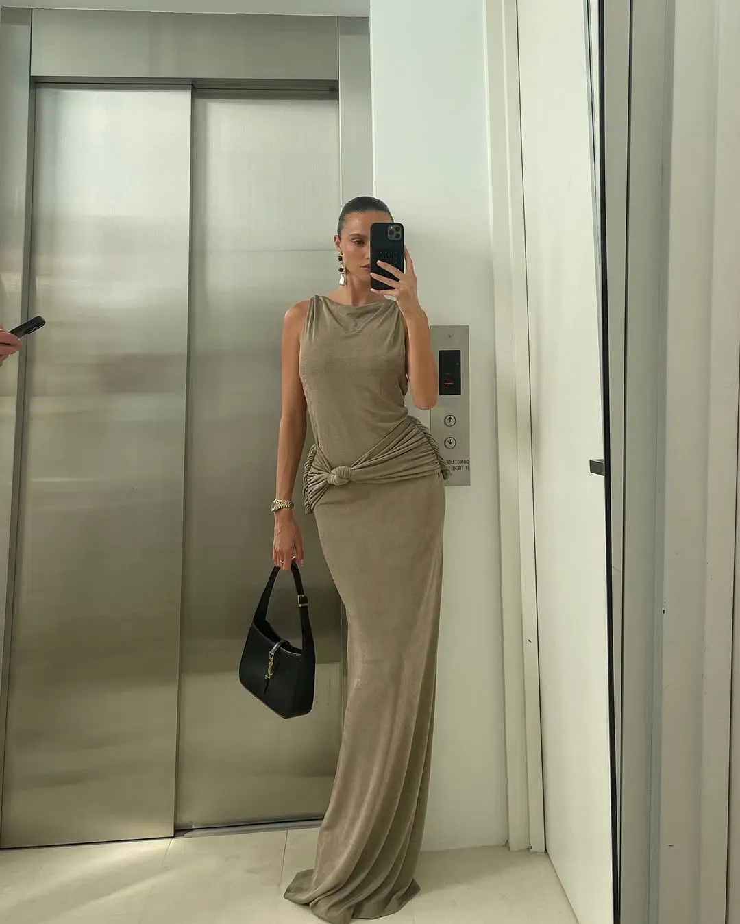 Arcina Ori Matisse Dress Grey Size XS/Au 6 for rent on The Volte - main image