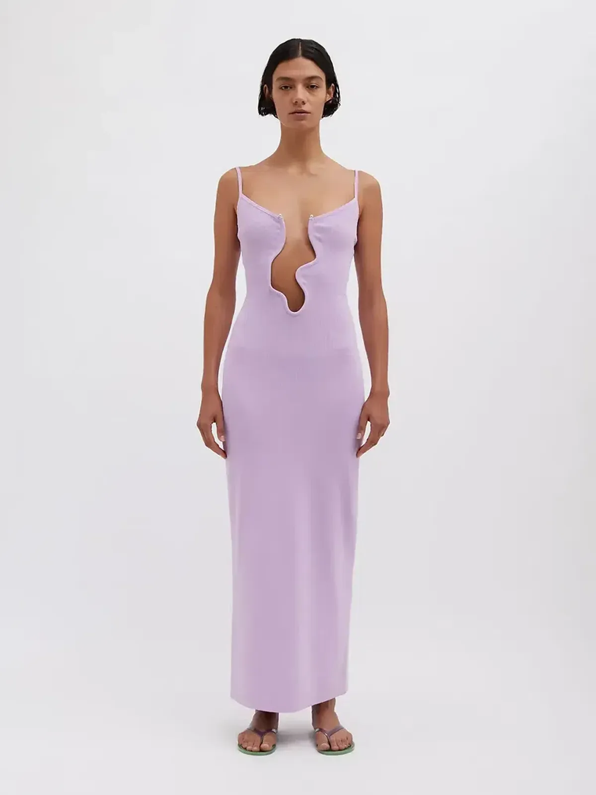 Christopher Esber Salacia Wire Column Dress Pink Size 8 - Image 1
