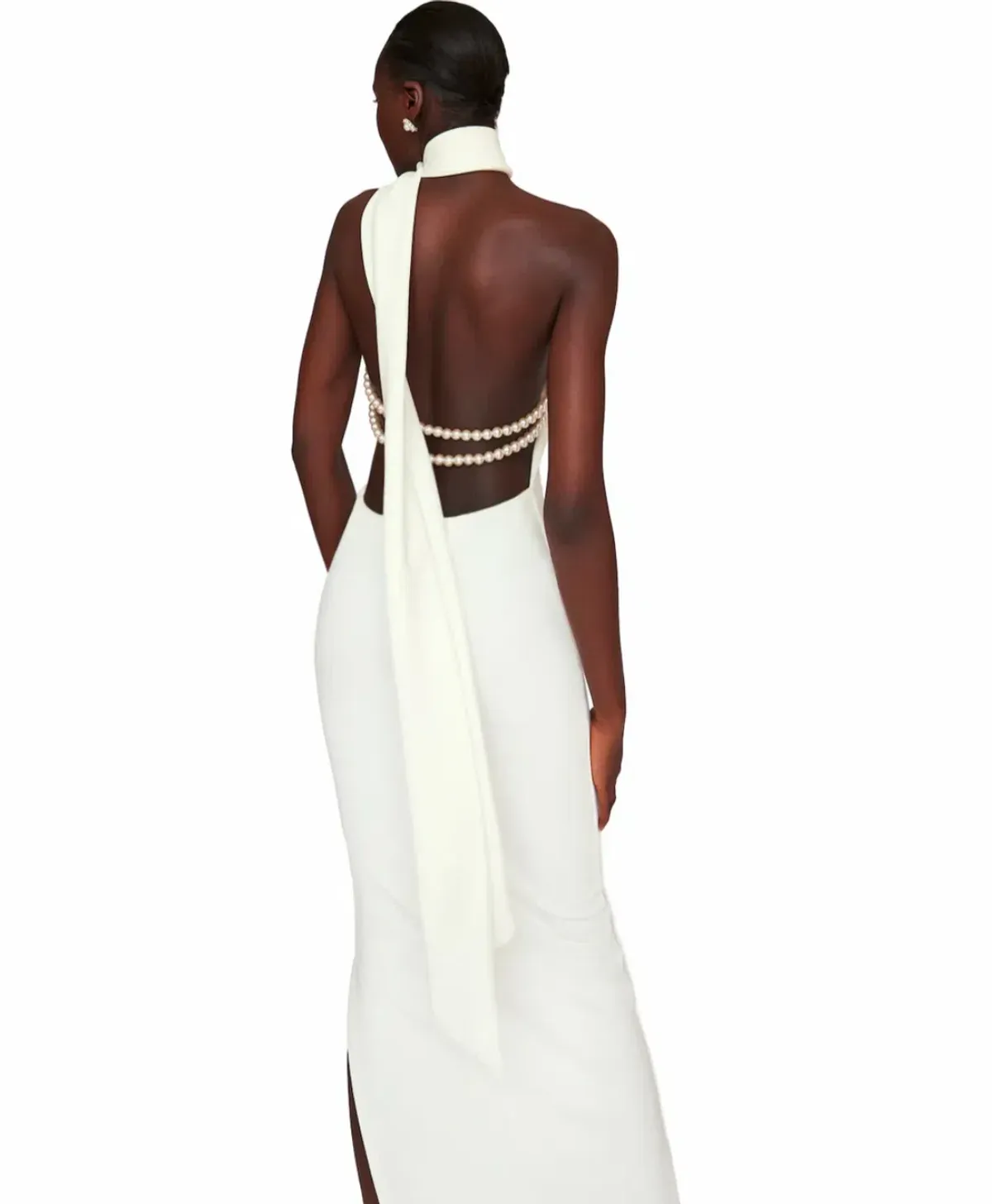 Khanums Kara Dress White Pearls Size 8, UK Size S - Image 2