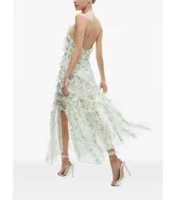 Alice + Olivia Sondra Ruffled Maxi Dress Floral Size AU 10 for rent on The Volte - image 3