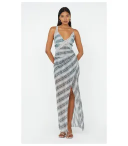 Bec & Bridge Seanna Asymmetrical Maxi Dress in Storm Check Size AU 6 for rent on The Volte - image 1