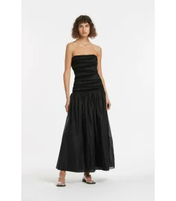 Sir The Label Xanthe Strapless Midi Dress in Black Size 3 / AU 12 for rent on The Volte - image 1