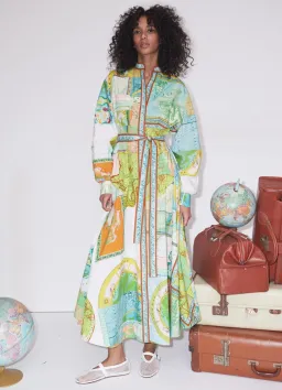 Alemais Atlas Shirt Dress Multi Size 8 for rent on The Volte - image 1