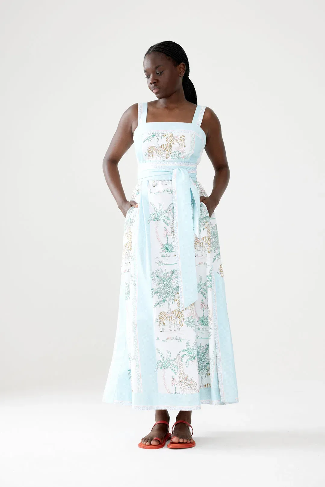 Binny Lake Malawi Midi Dress Print Size 8 for rent on The Volte - main image