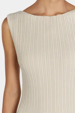 Dissh Sienna Knit Midi Dress Stone Size S / AU 8 for rent on The Volte - image 2
