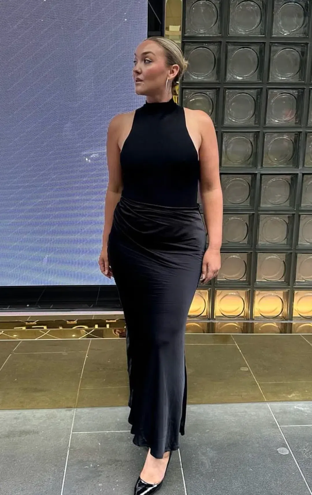 Henne Soraia Maxi Dress Black Size 8 for rent on The Volte - main image