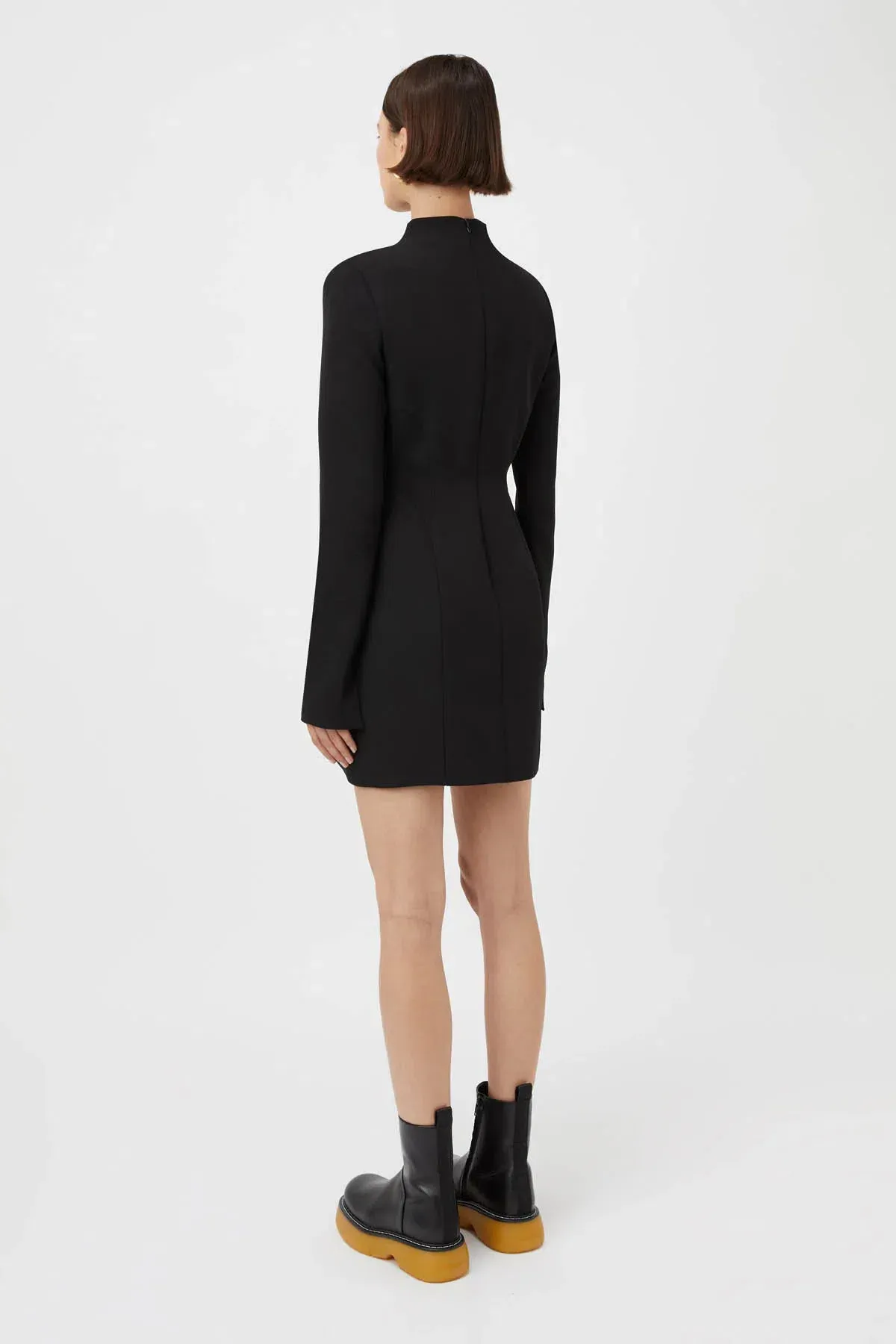 Camilla & Marc Portico Mini Dress Black Size 8 - Image 3