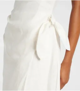 Sir The Label Tamara Linen Maxi Dress Ivory Size 1 / AU 8 for rent on The Volte - image 4