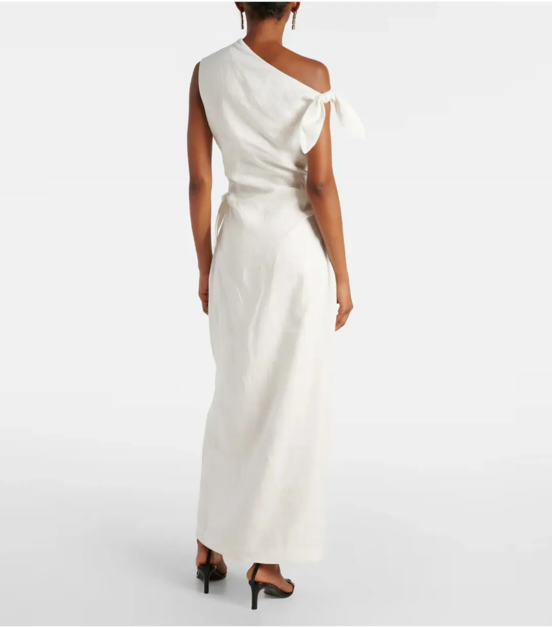 Sir The Label Tamara Linen Maxi Dress Ivory Size 1 / AU 8 for rent on The Volte - main image