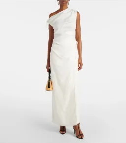 Sir The Label Tamara Linen Maxi Dress Ivory Size 1 / AU 8 for rent on The Volte - image 1