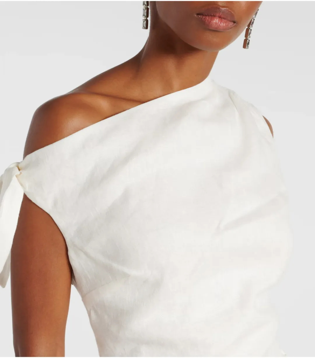 Sir The Label Tamara Linen Maxi Dress Ivory Size 1 / AU 8 for rent on The Volte - main image