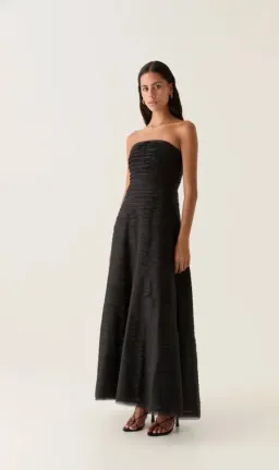 Aje Soundscape Maxi Dress Black Size AU 10 for rent on The Volte - image 2