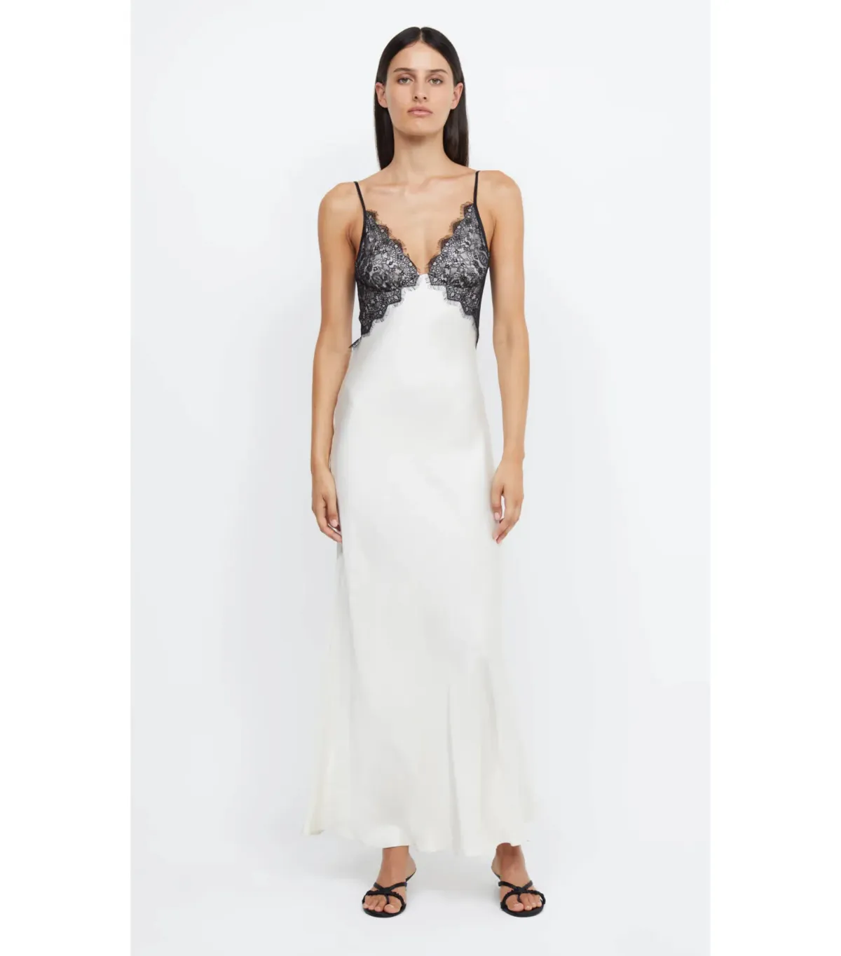 Bec & Bridge Emery Lace Maxi Dress Ivory/Black Size AU 6 - Image 7