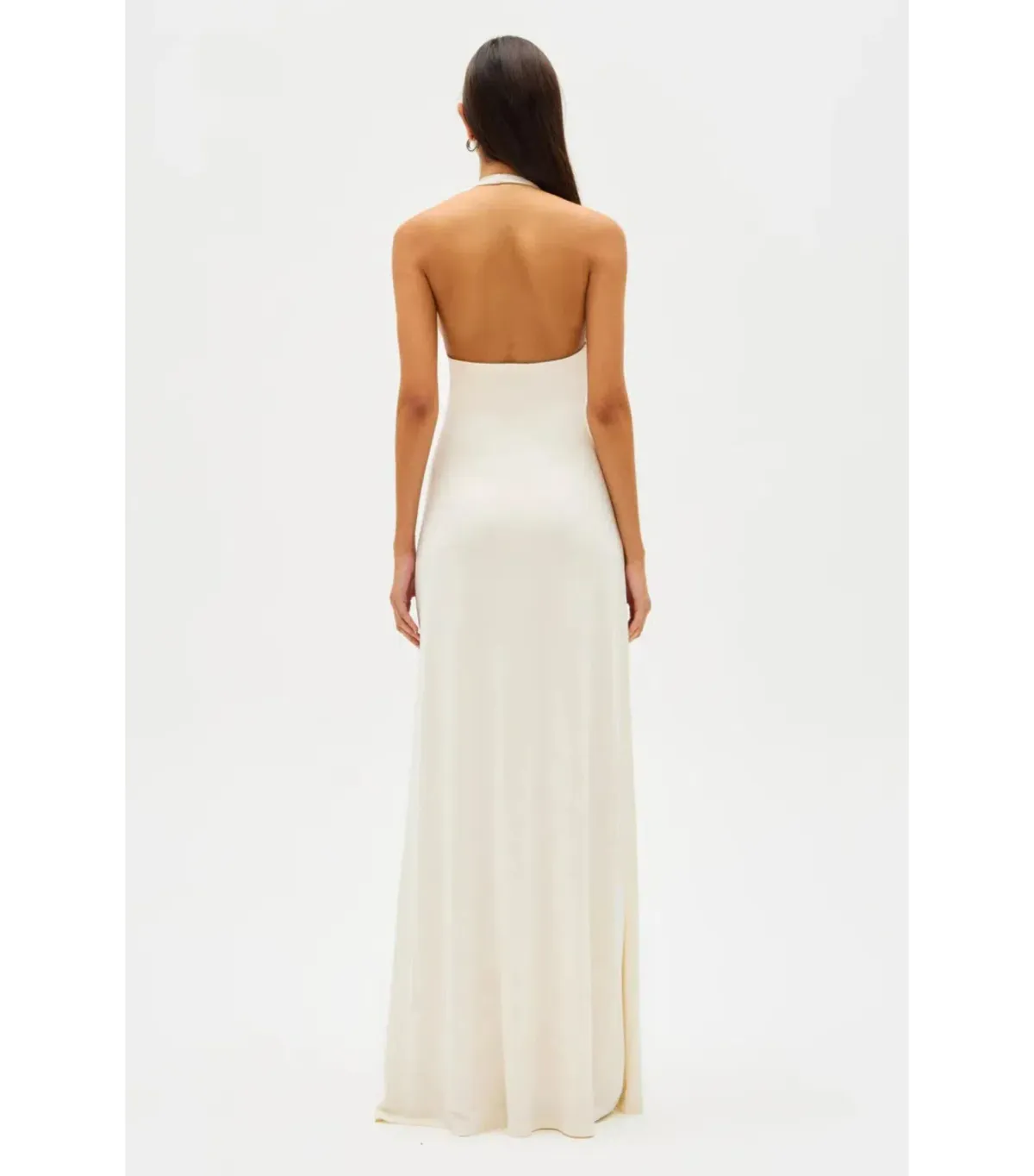 Misha Jennifer Cupro Maxi Dress Ivory Size 8/S - Image 2