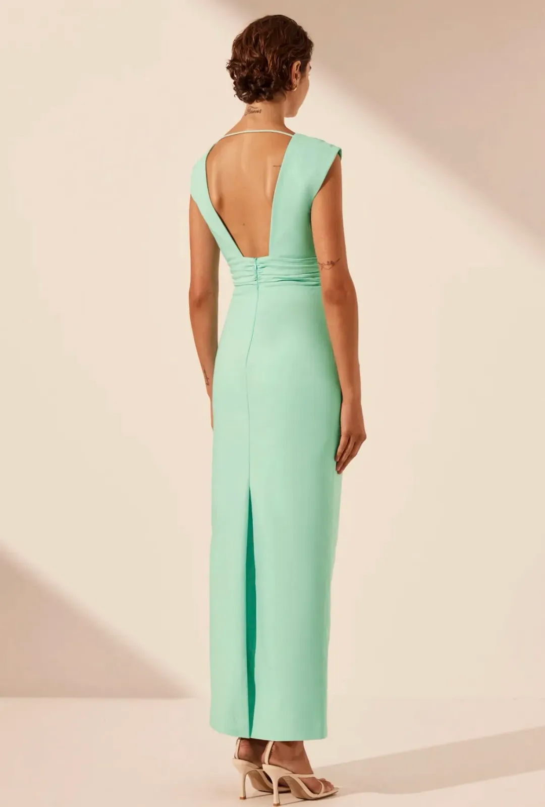 Shona Joy Lani Maxi Dress Aqua Size 8 for rent on The Volte - main image