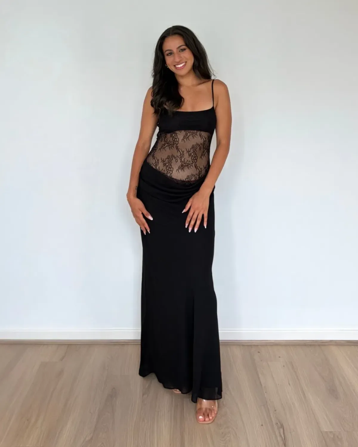 Benni Gabriel Maxi Dress Black Size 10 - Image 2