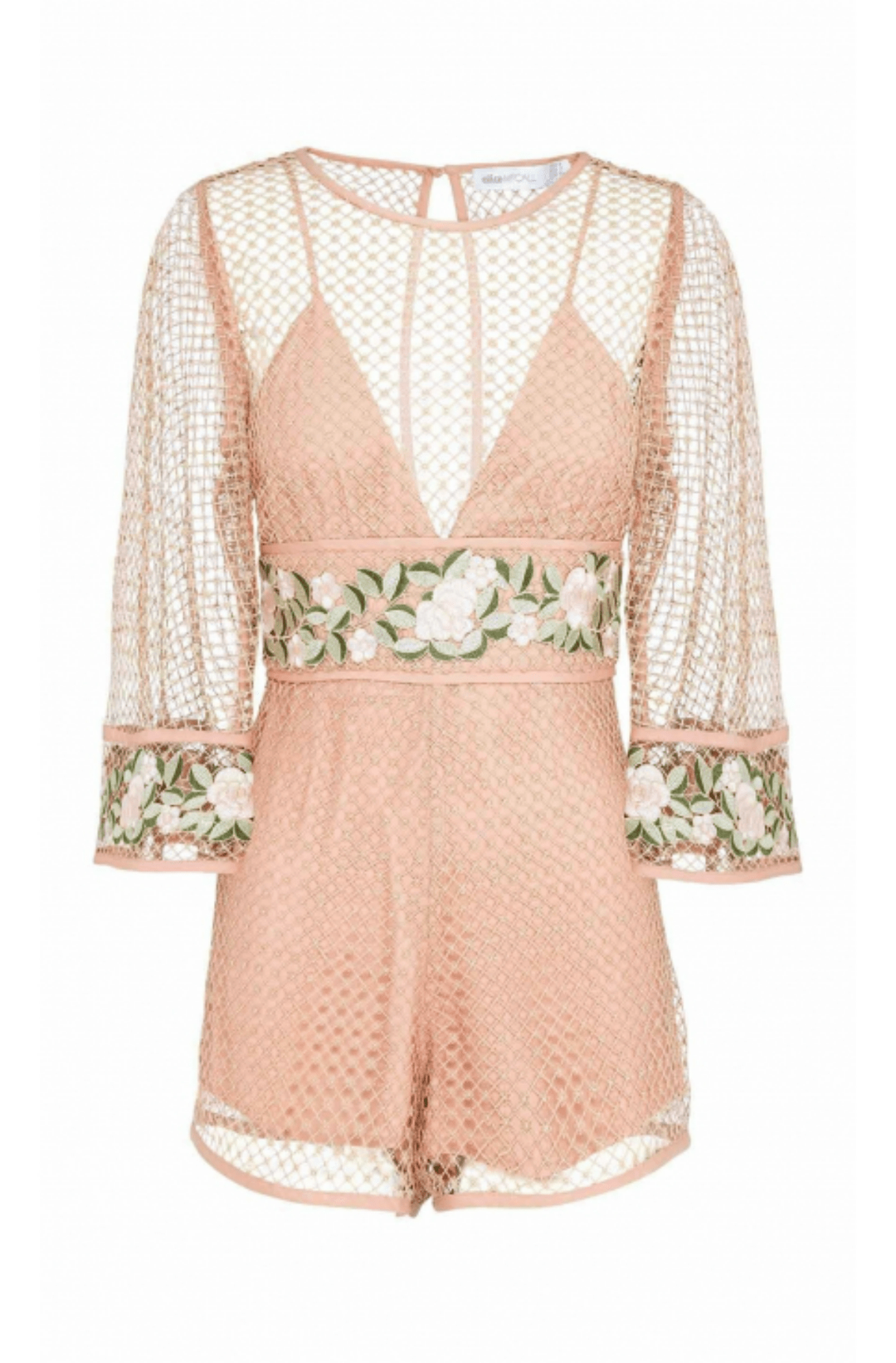 Alice McCall All Eyes On You Playsuit Nude Blush Size 8 for rent on The Volte - main image