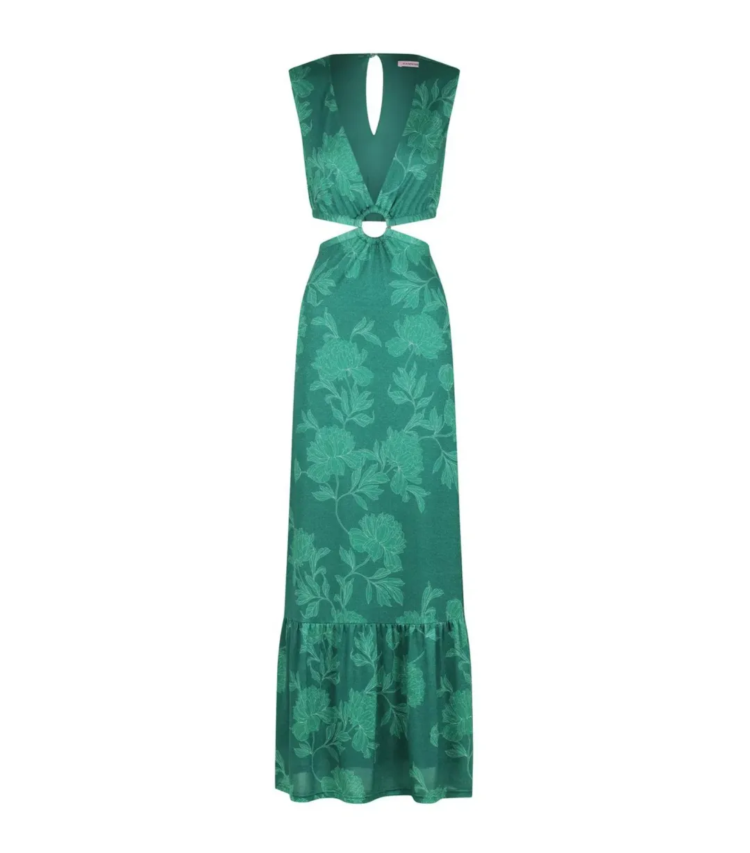 Hansen and Gretel Medusa Dress in Jade Floral Size XS / AU 6 for rent on The Volte - main image