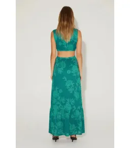 Hansen and Gretel Medusa Dress in Jade Floral Size XS / AU 6 for rent on The Volte - image 3
