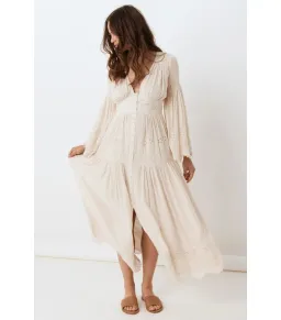 Spell Imogen Gown Cream Size XXL for rent on The Volte - image 2