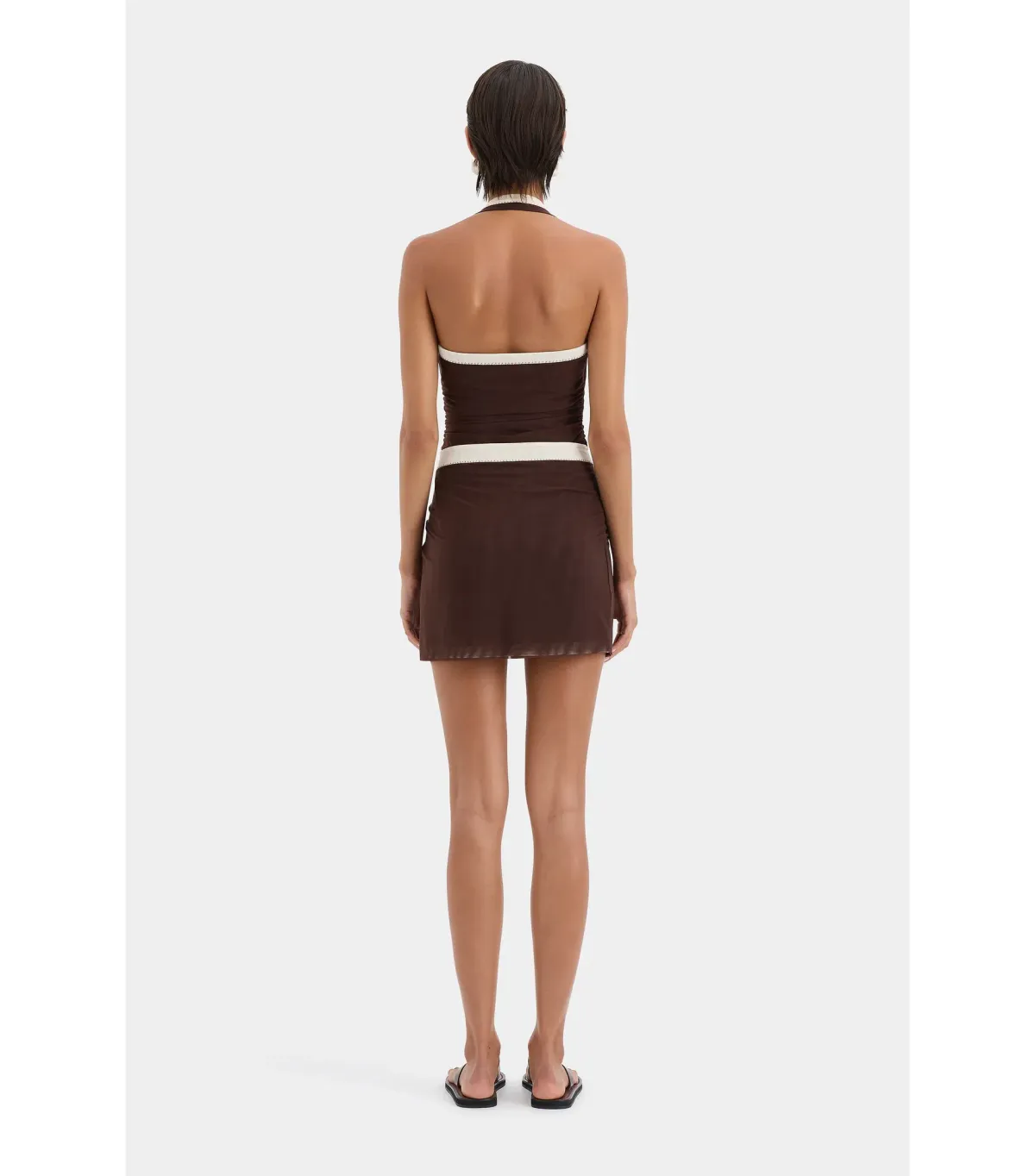 Sir The Label Jacques Mini Dress in Chocolate Size 1 / AU 8 - Image 4