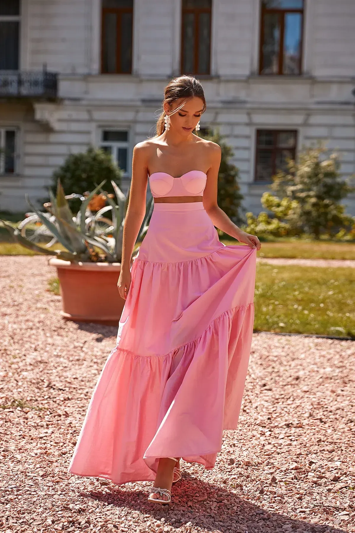 Alamour the Label Dinara Maxi Skirt Pink Size XS / AU 6 - Image 1