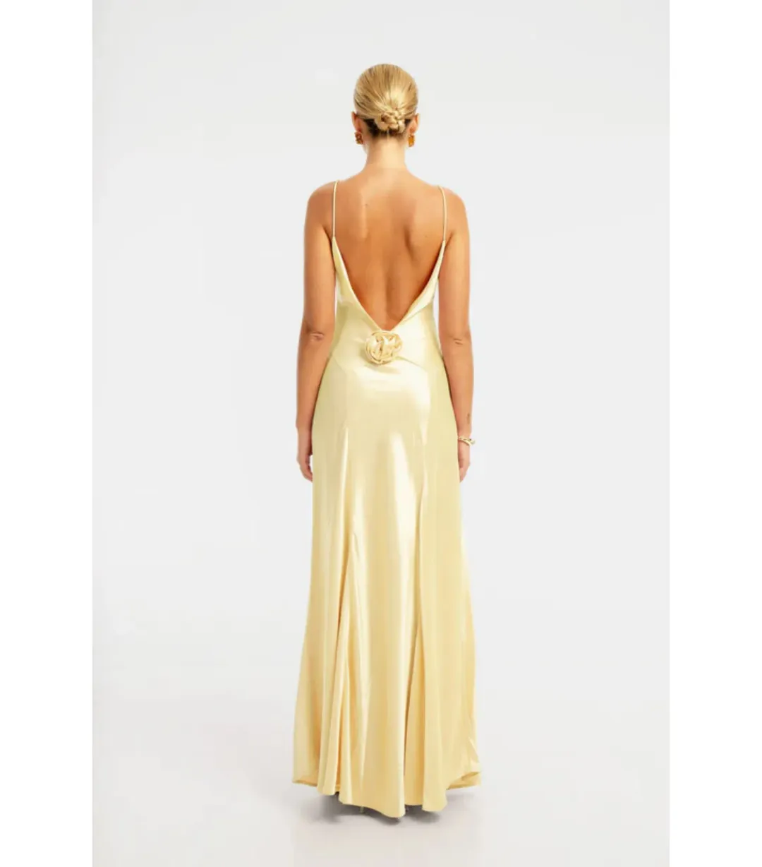Bubish Savannah Rosette Gown in Yellow Size S / AU 8 for rent on The Volte - main image