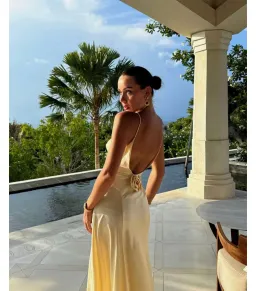 Bubish Savannah Rosette Gown in Yellow Size S / AU 8 for rent on The Volte - image 7